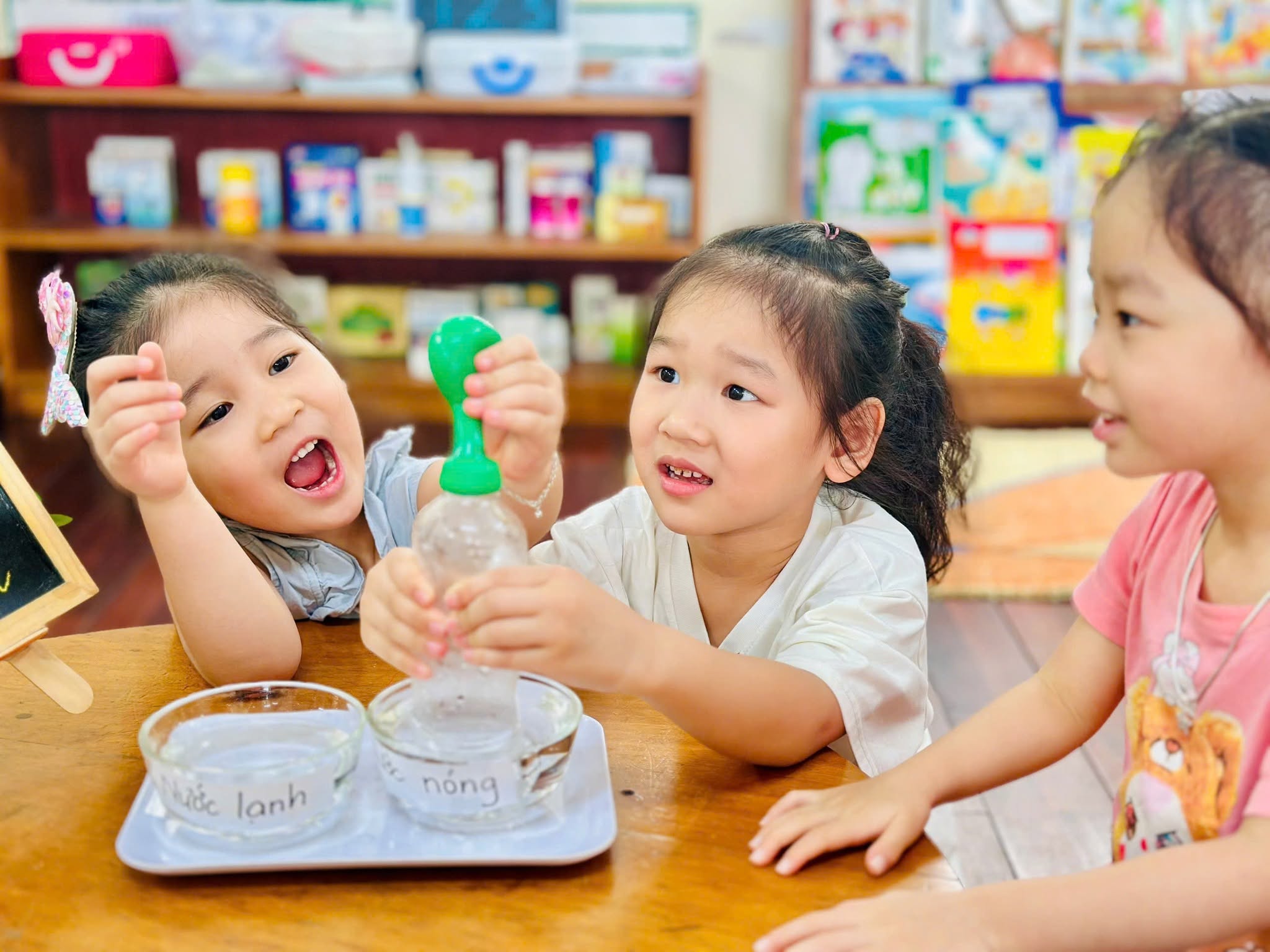 Kết quả thí nghiệm nước và không khí